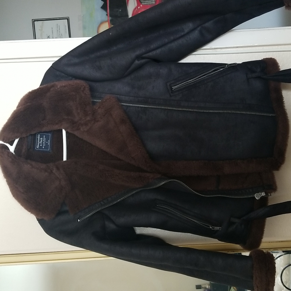 Faux Shearling Moto Jacket